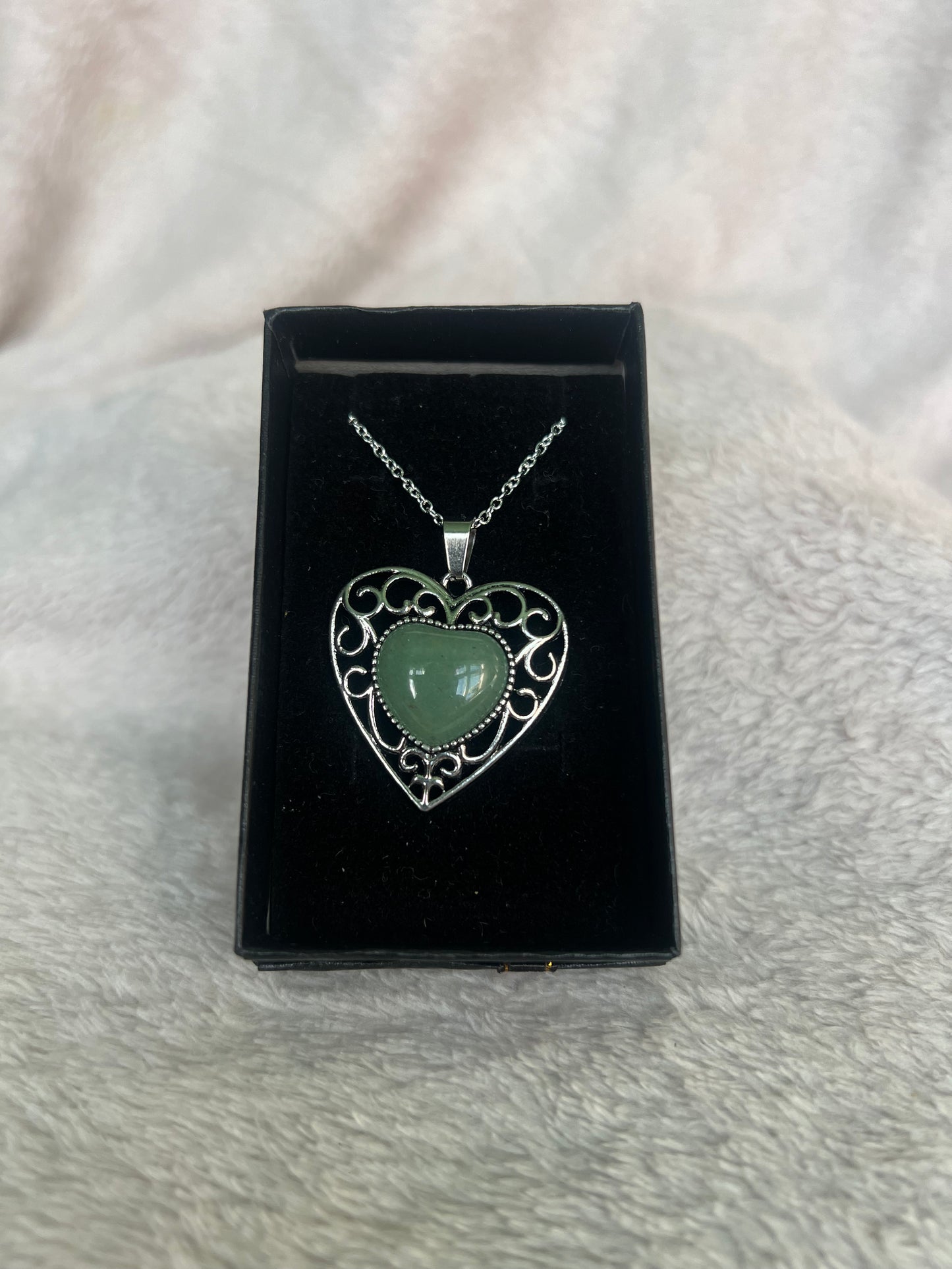 Green Aventurine heart