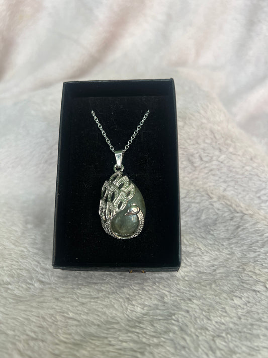 Green Aventurine peacock