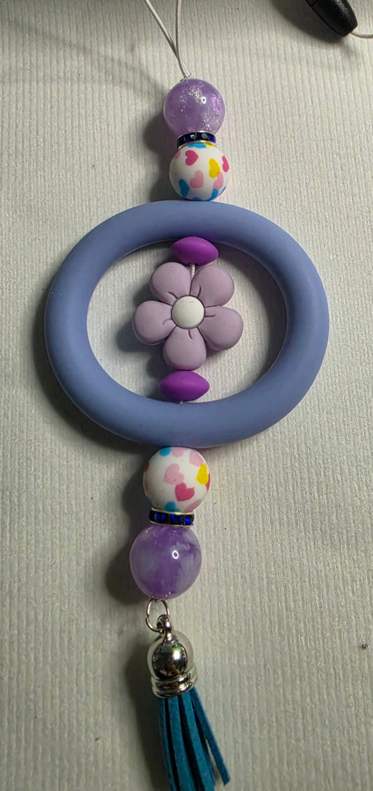 Flower car charm