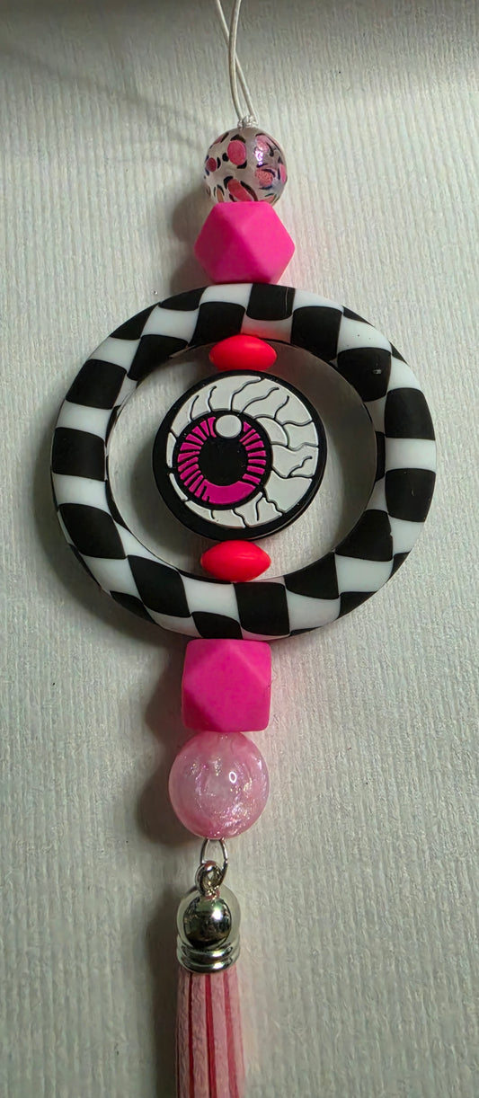 silicon eyeball car charm