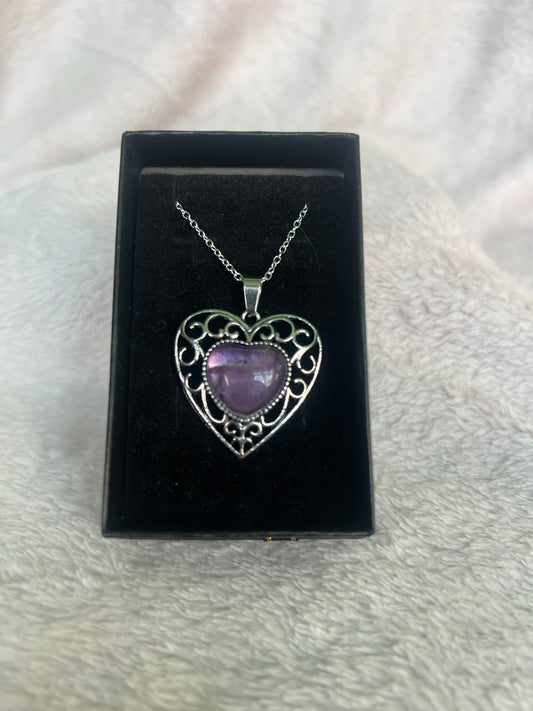Amethyst heart