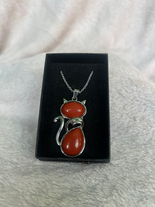 Red jasper kitty kat