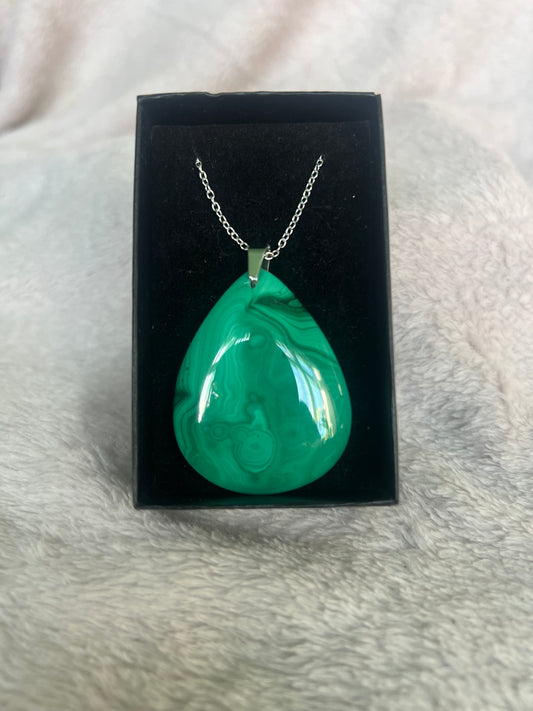 Malachite tear drop