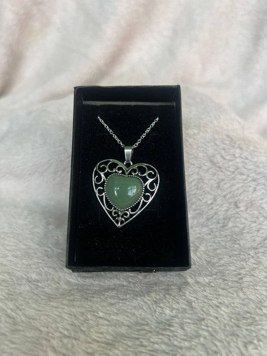 Green Aventurine heart