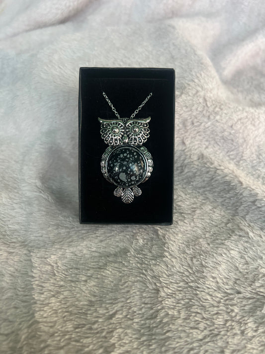 Wise old owl 925 necklace