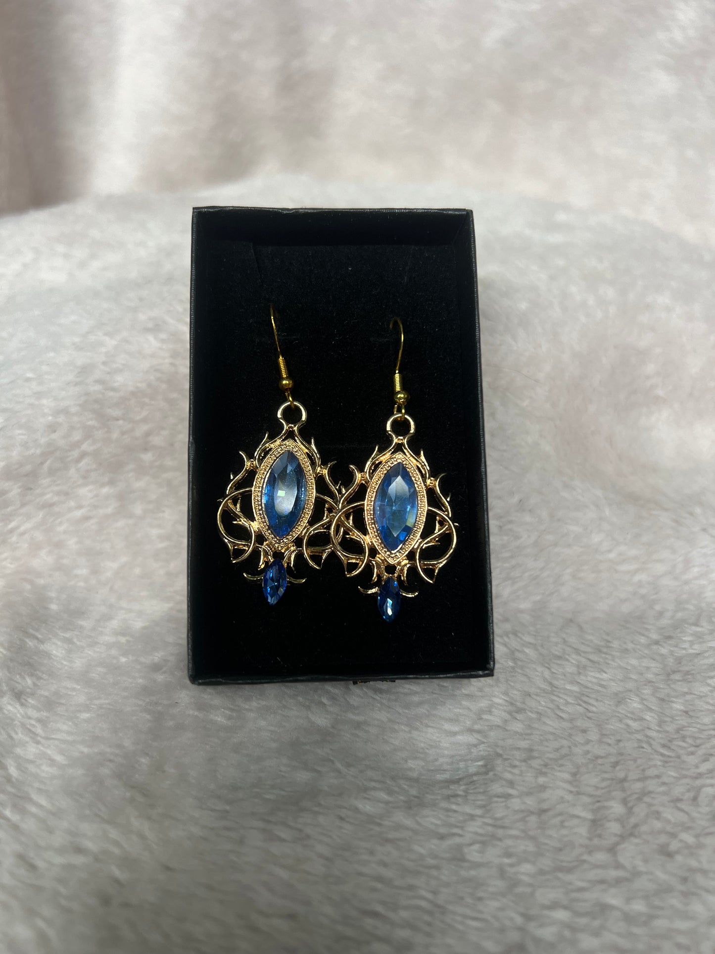925 blue dangle