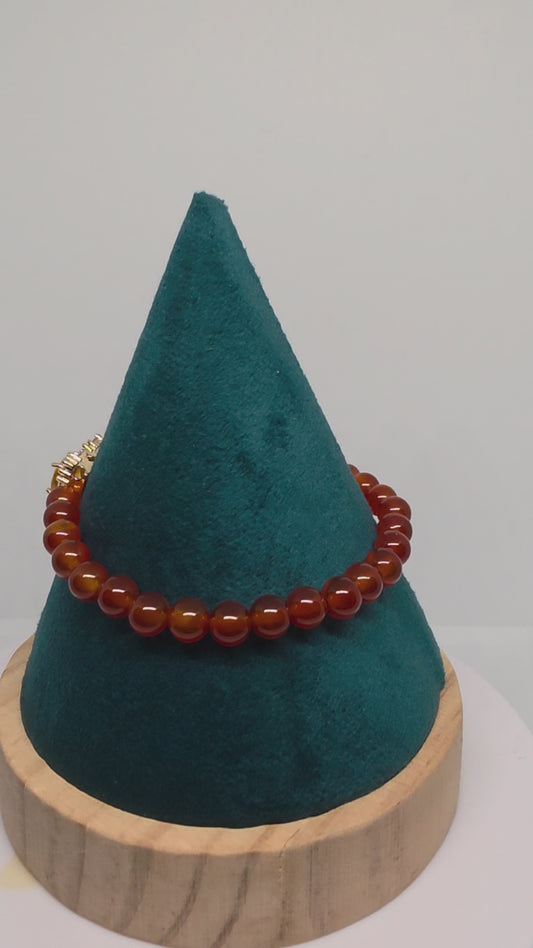 Carnelian bracelet 6 INCH
